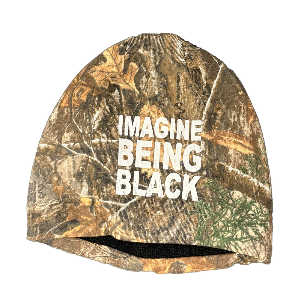 IMAGINE BEING BLACK Real Tree Mini Logo Beanie