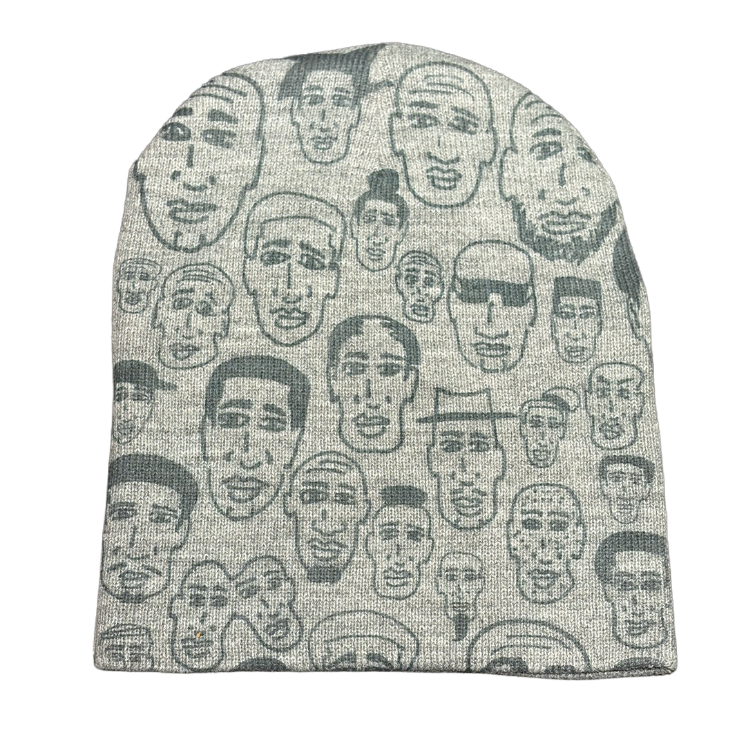 Grey Faces Beanie