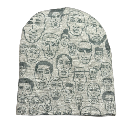Grey Faces Beanie