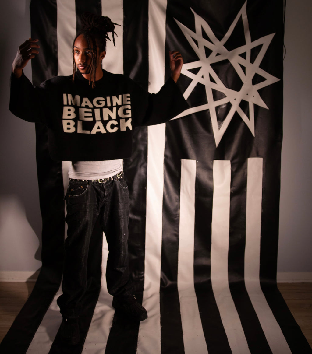 IMAGINE BEING BLACK Mohair Sweater