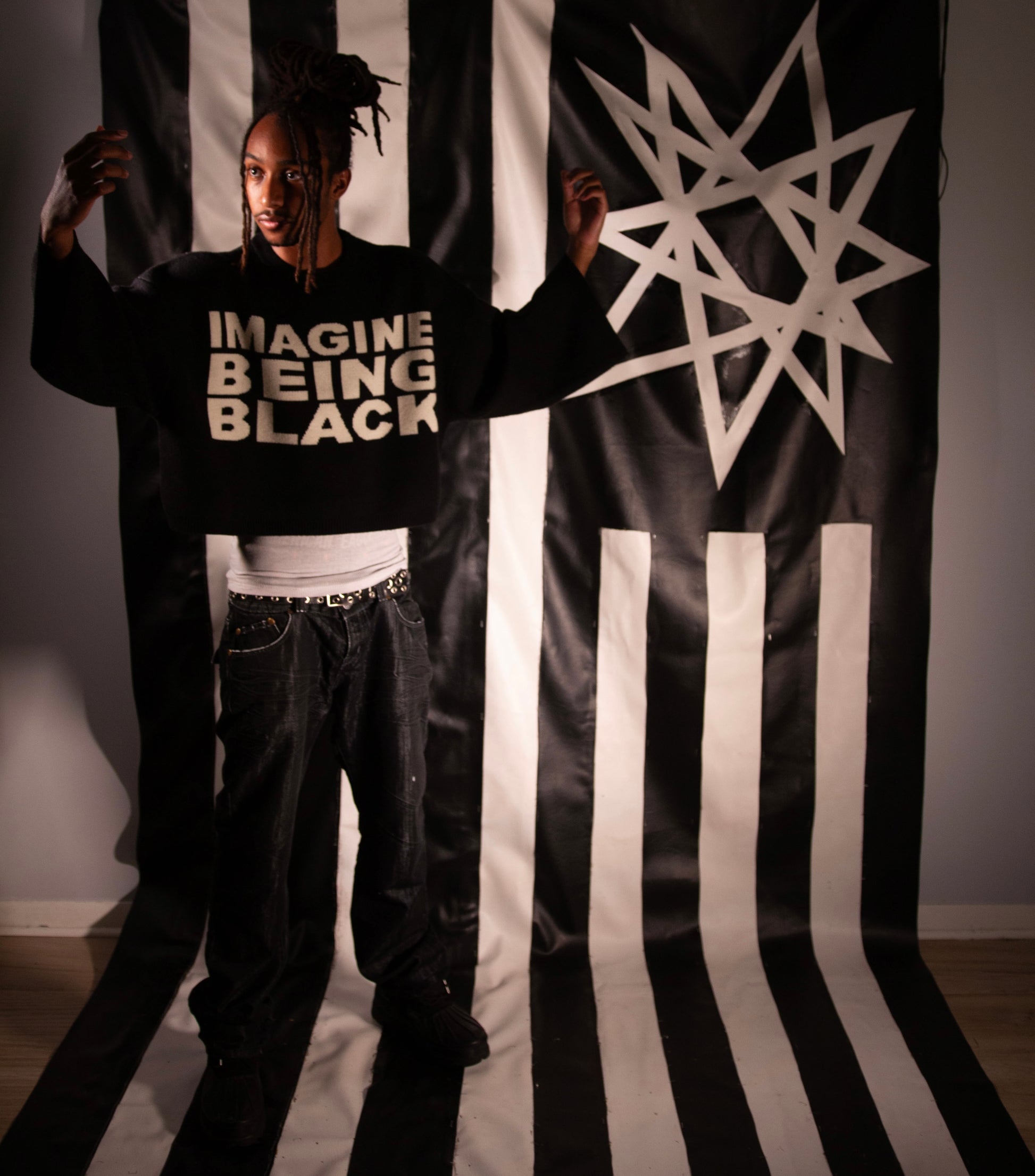 IMAGINE BEING BLACK Mohair Sweater