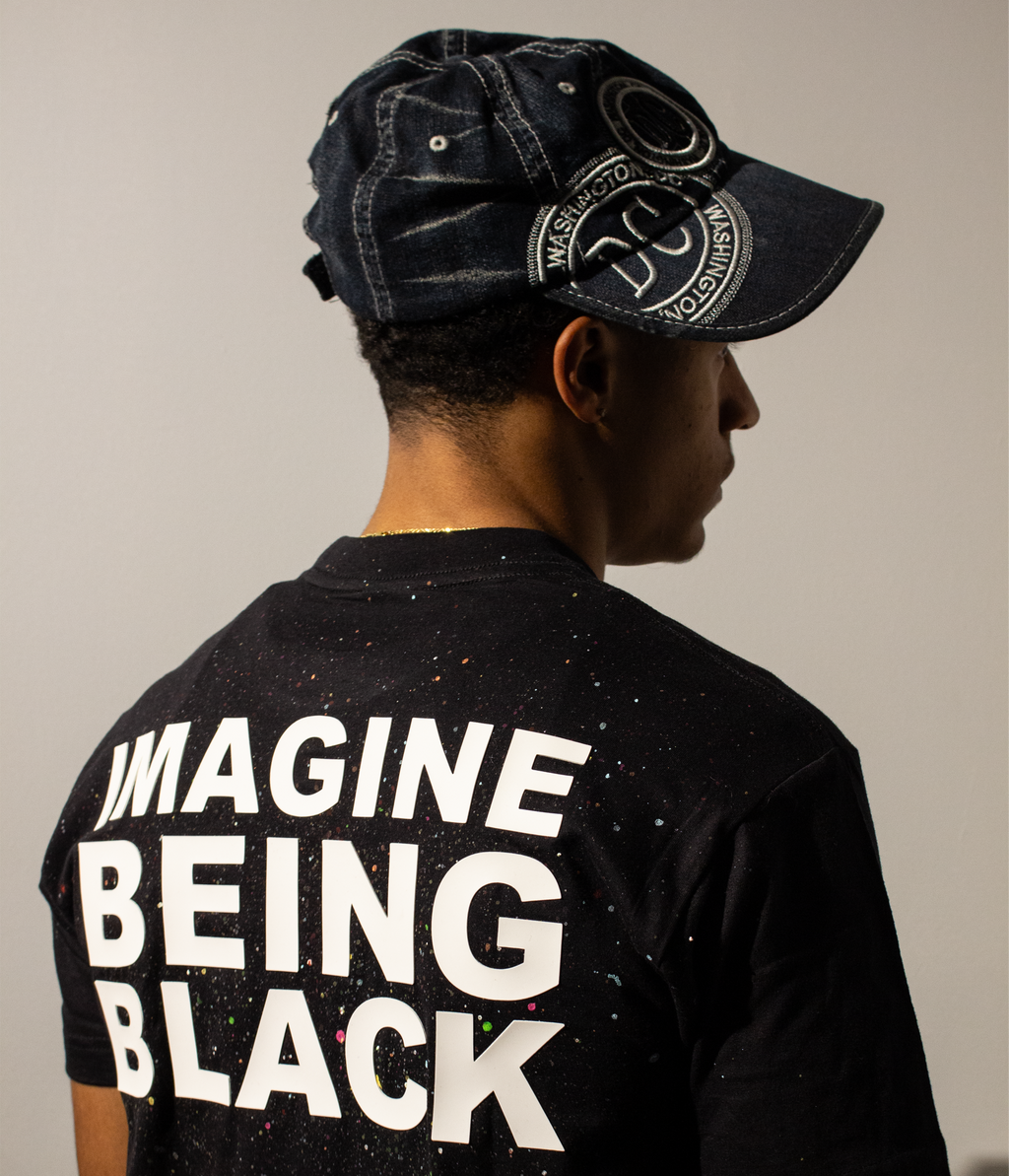 IMAGINE BEING BLACK Splatter T
