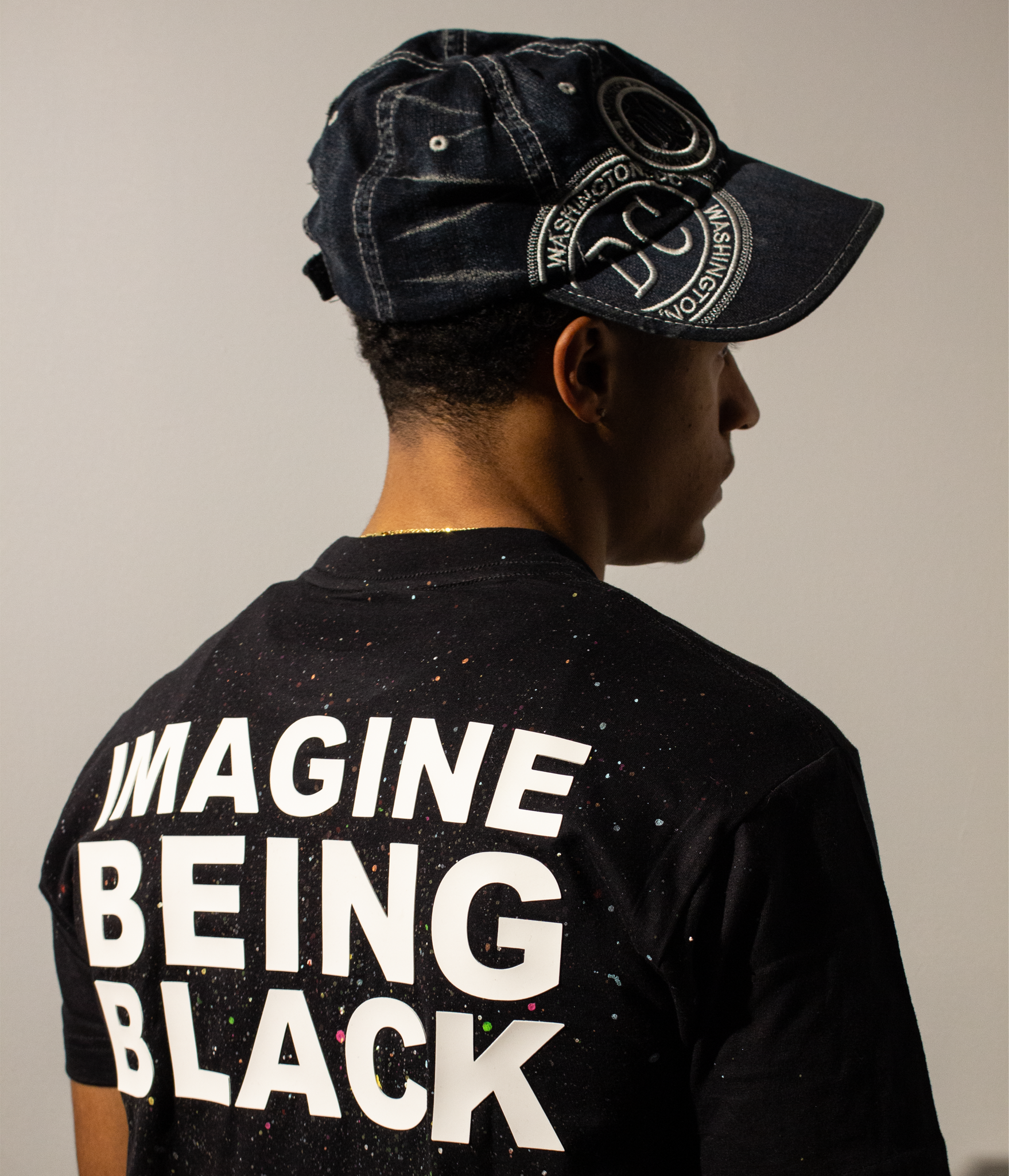 IMAGINE BEING BLACK Splatter T
