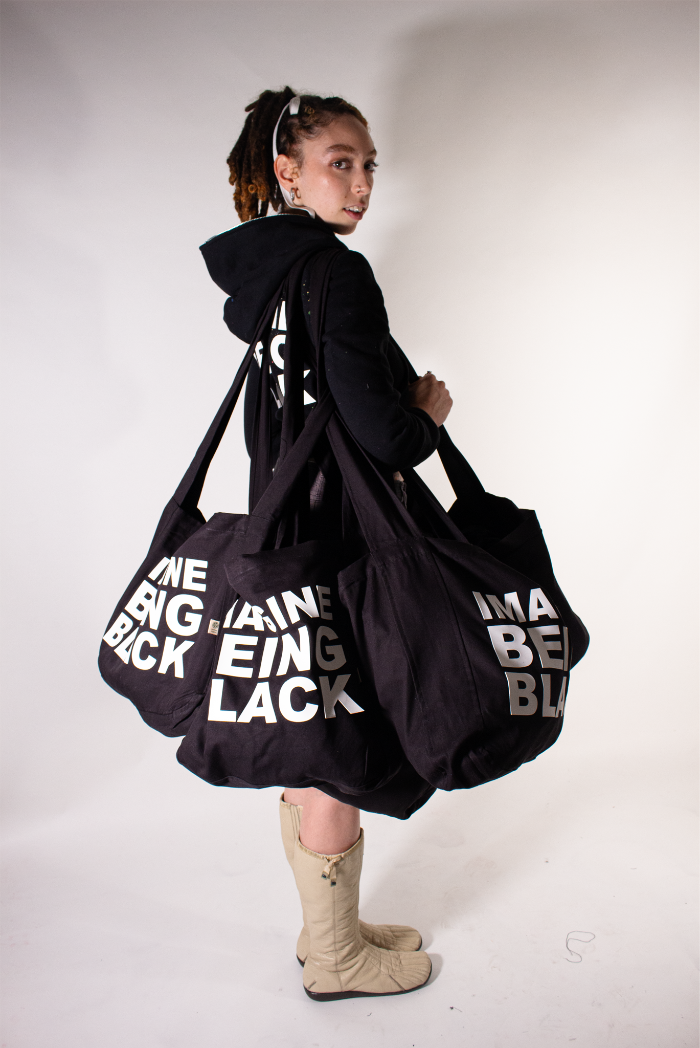 IMAGINE BEING BLACK Tote Bag