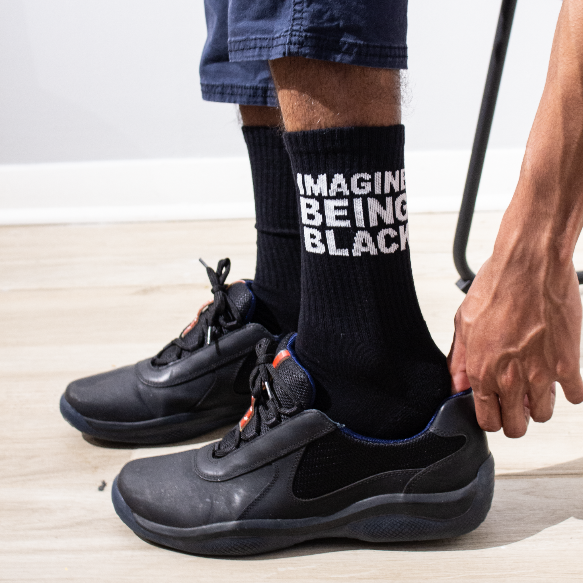 IMAGINE BEING BLACK Socks