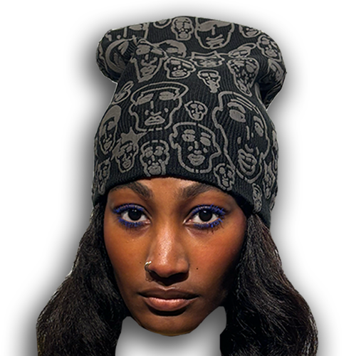 Blackout Faces Beanie