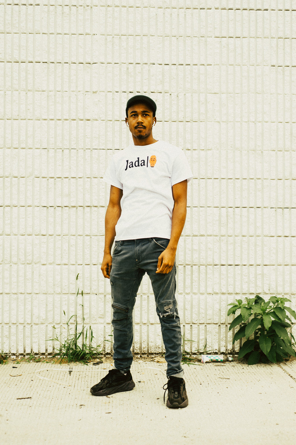 Flaming Cop Car White T