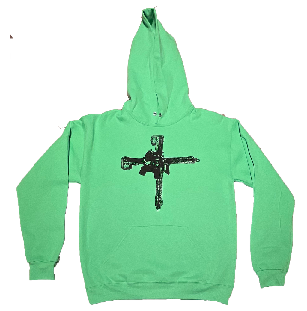Gun Cross Hoodie