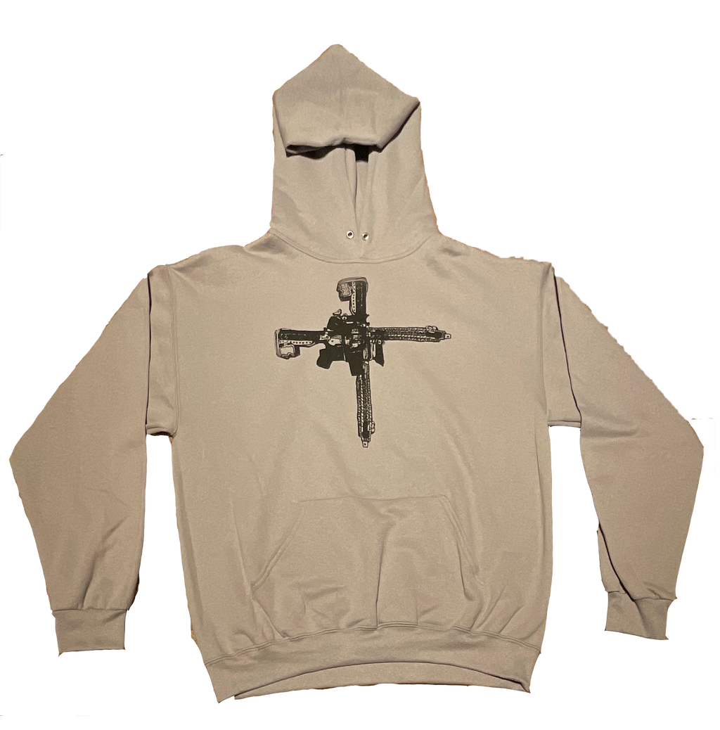 Gun Cross Hoodie